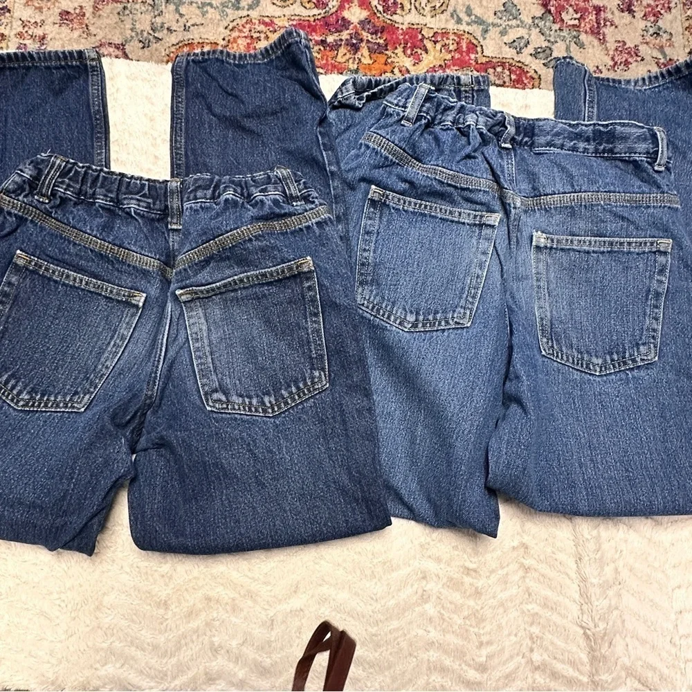 Cat & Jack Boys Relaxed Straight Leg Blue Denim Jeans TWO PAIRS!,  16